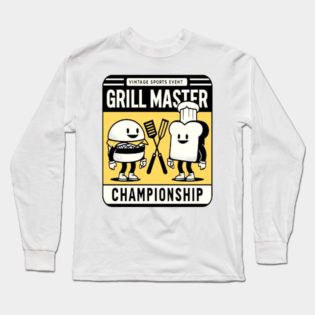 BBQ Battle - Grilled Cheese Long Sleeve T-Shirt by maknatess
